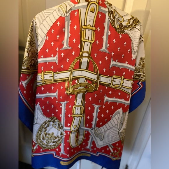Hermes Scarf "Selles a Housse" by Christiane Vauzelles 35” Silk | Carre Foulard - Picture 2 of 16